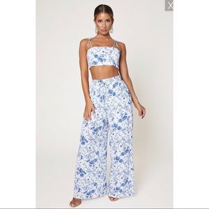 Meshki EVANGELINE HIGH WAISTED WIDE LEG PANTS